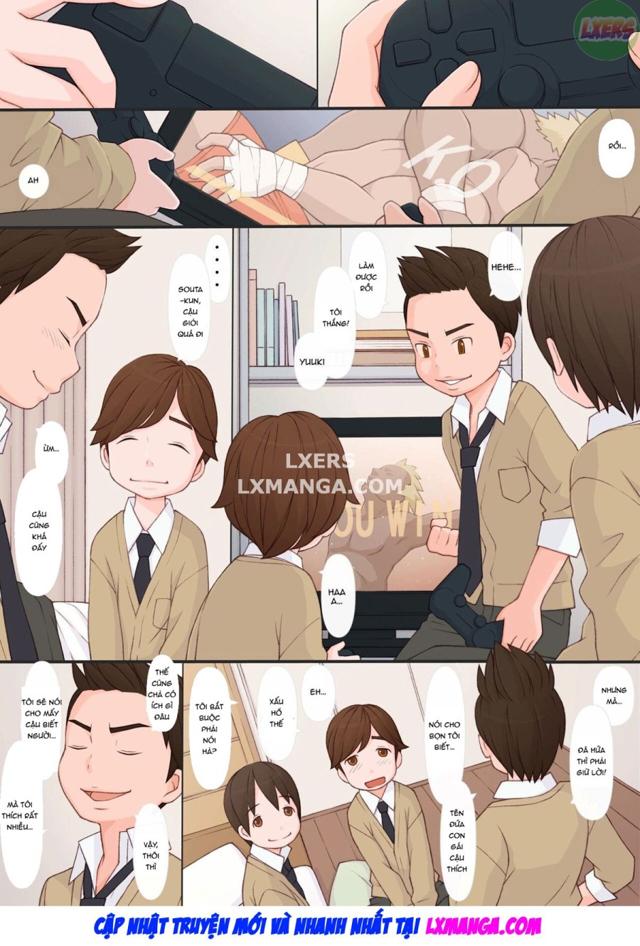 Chị gái lừa cậu em trai liếm lồn 
