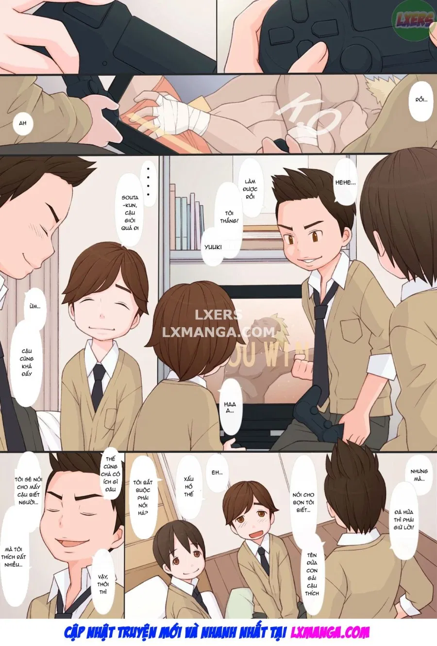 Chị gái lừa cậu em trai liếm lồn 