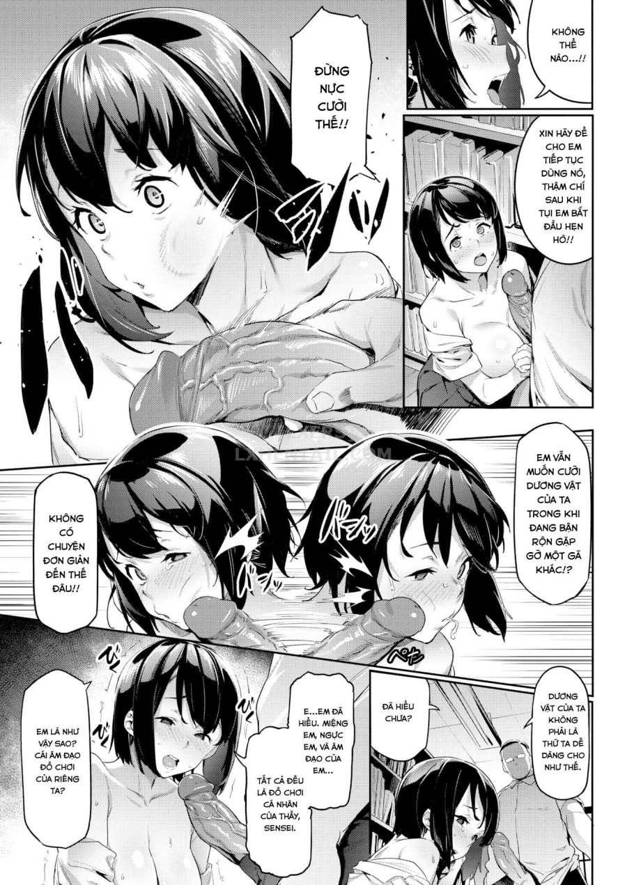 Akogare no Senpai - Pussy in library 