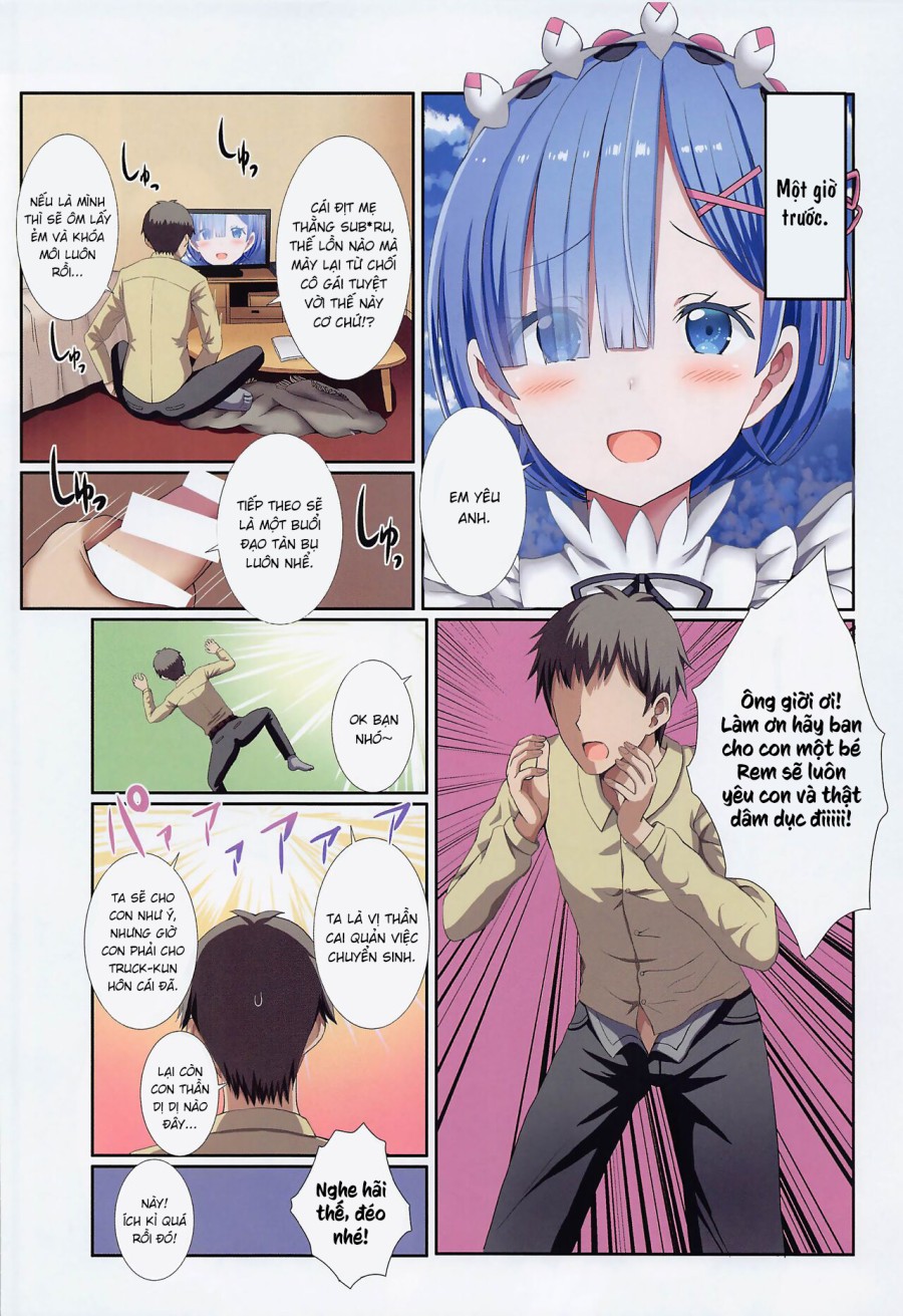 Chịch cosplay cùng Rem 
