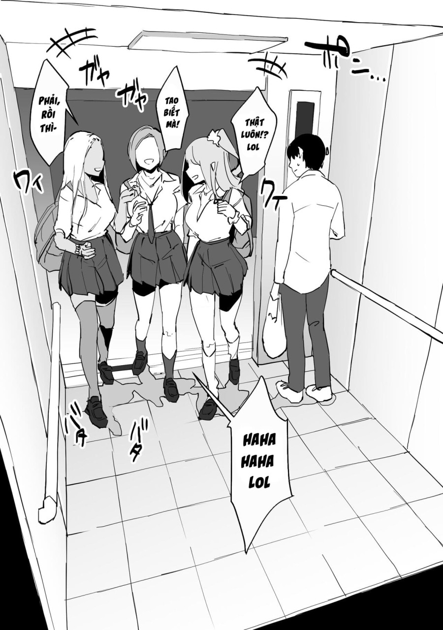 Bị mắc kẹt trong thang máy cùng các em gyaru 