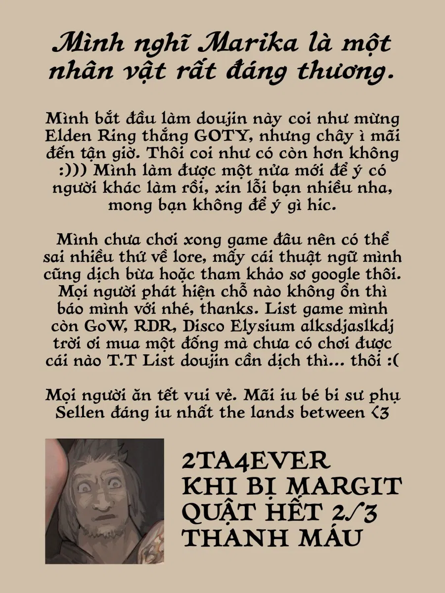 Hoàng Kim Thụ Lộc ~Dưới chân Erdtree~ 