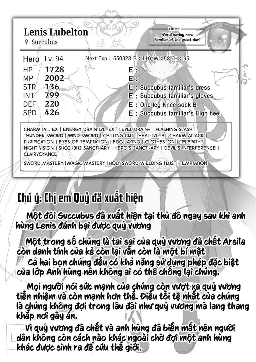 Câu chuyện về người hùng đã đánh bại quỷ vương nhưng lại thua trước Succubus và tận hưởng cuộc sống làm Succubus! 