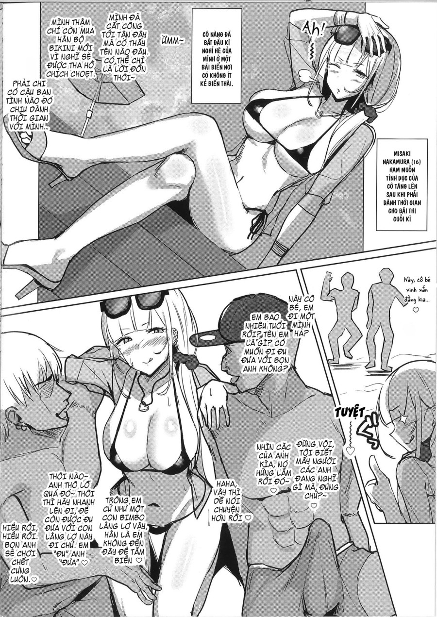 Ecchi na Gal JK Bangaihen - Gal JK Misaki-chan Beach de Sokuhame Nanpa SEX 