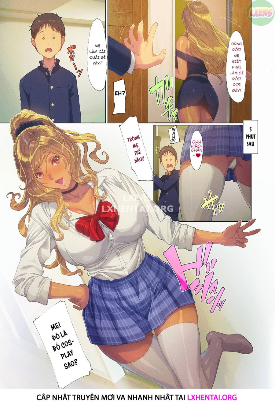 Mẹ Gyaru xuất hiện ở nhà tôi!! 