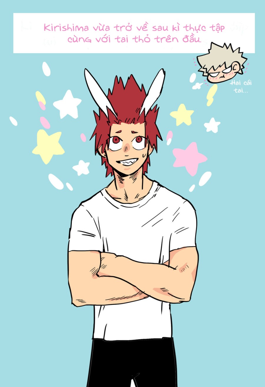 Kirishima biến thành thỏ rồi!!! 