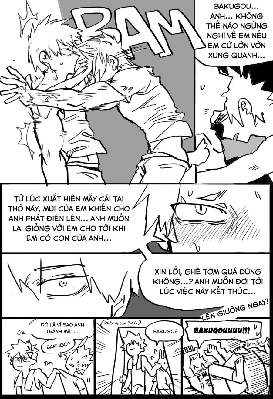 Kirishima biến thành thỏ rồi!!! 