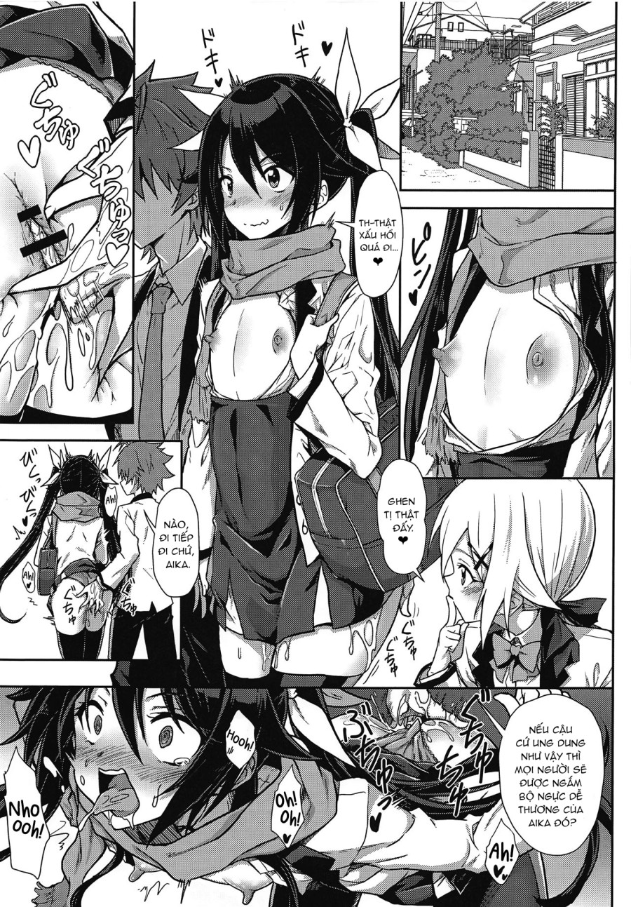 A day in the life of the small tittied Aika-san and her sensitive nipples 