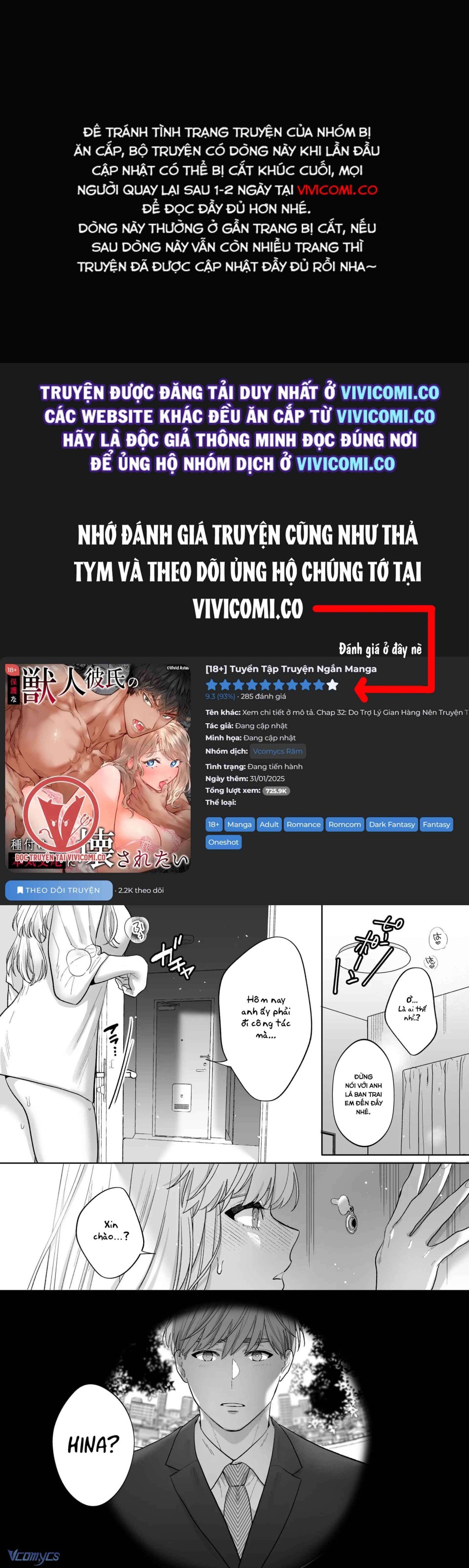 [18+] Tuyển Tập Truyện Ngắn Manga 