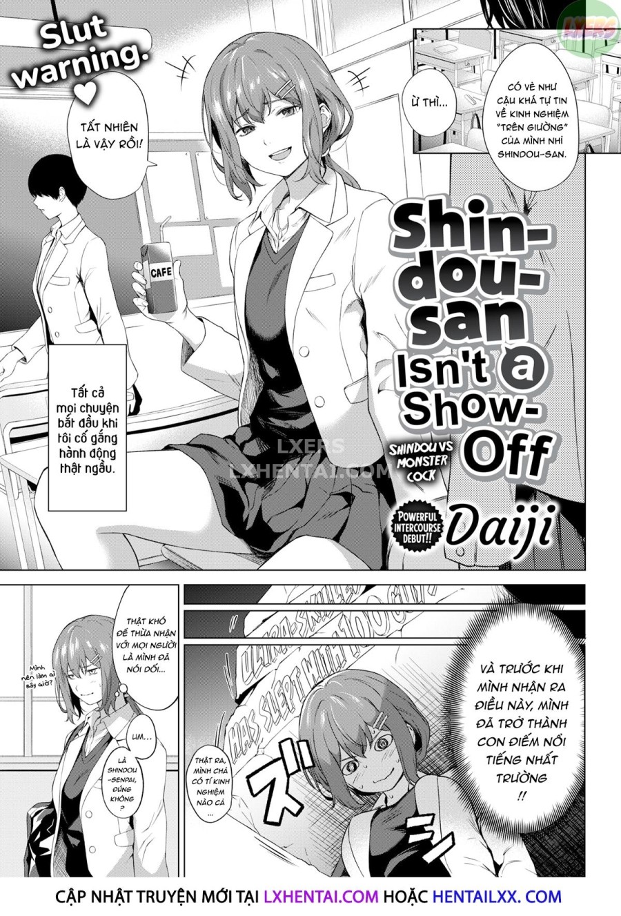 Shindou-san không hề phô trương 