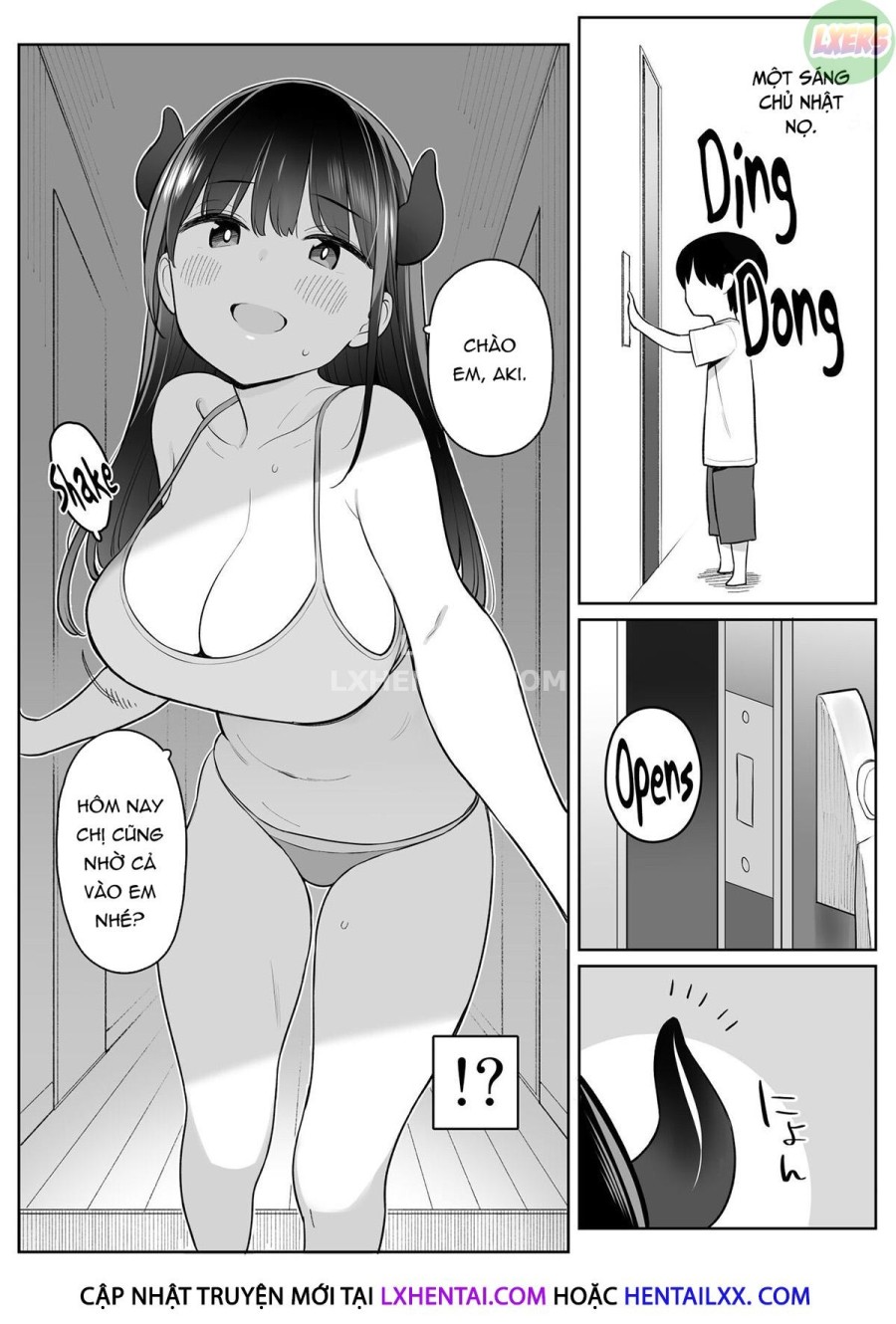 The Story of How The Big Sister Neighbor Squeezed My Semen Because She was a Succubus 