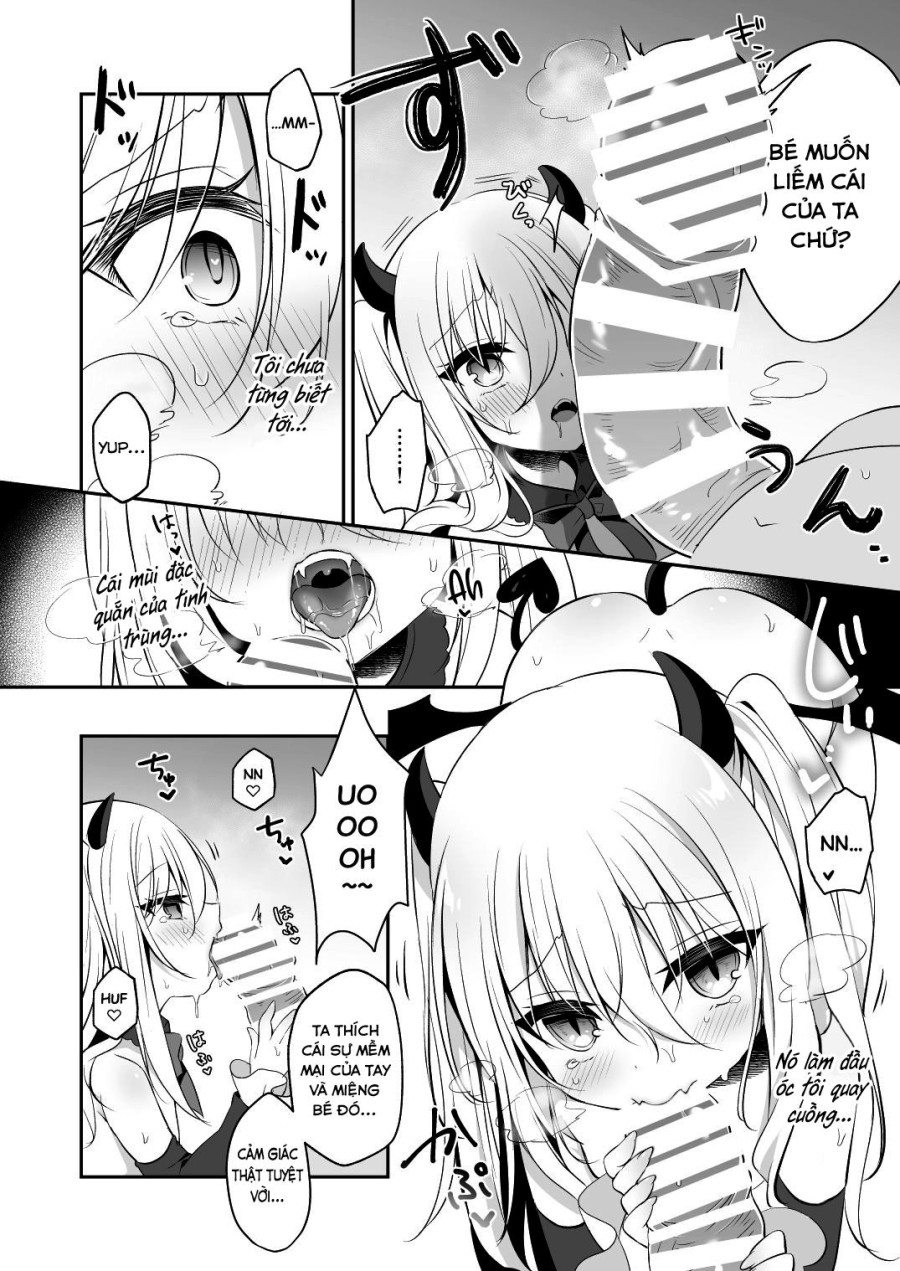 Huấn luyện bé Succubus ngây thơ thành người nhớn. 