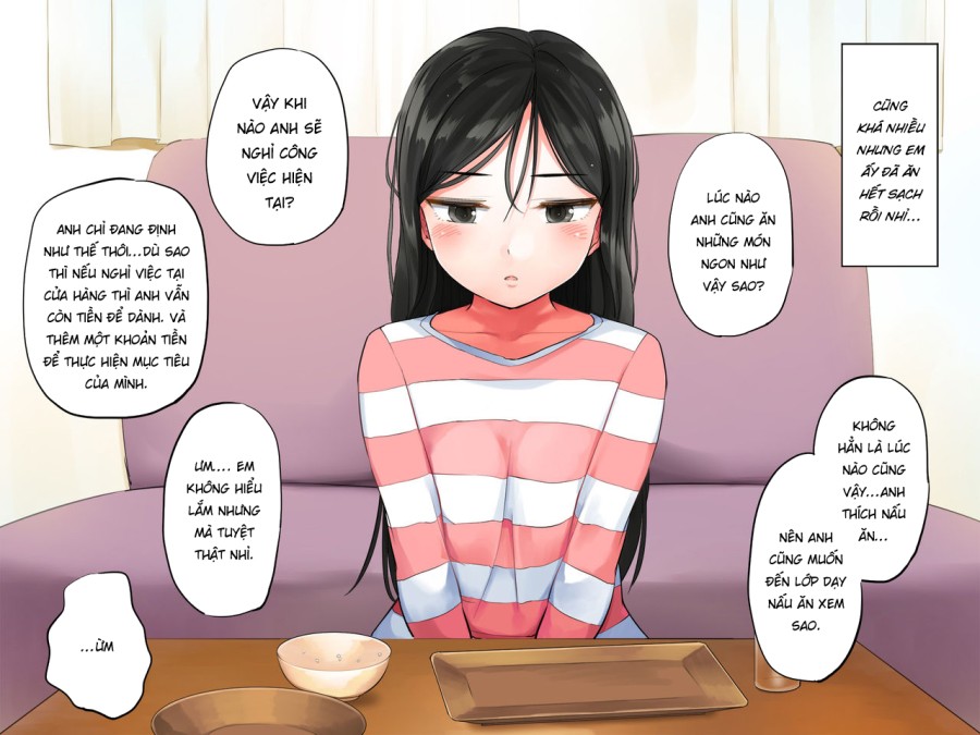 Khi tôi bế cô gái gầy gò của mình lên, cô ấy ướt sũng 