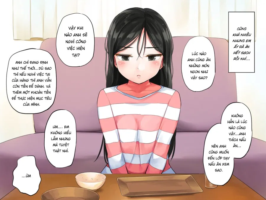 Khi tôi bế cô gái gầy gò của mình lên, cô ấy ướt sũng 