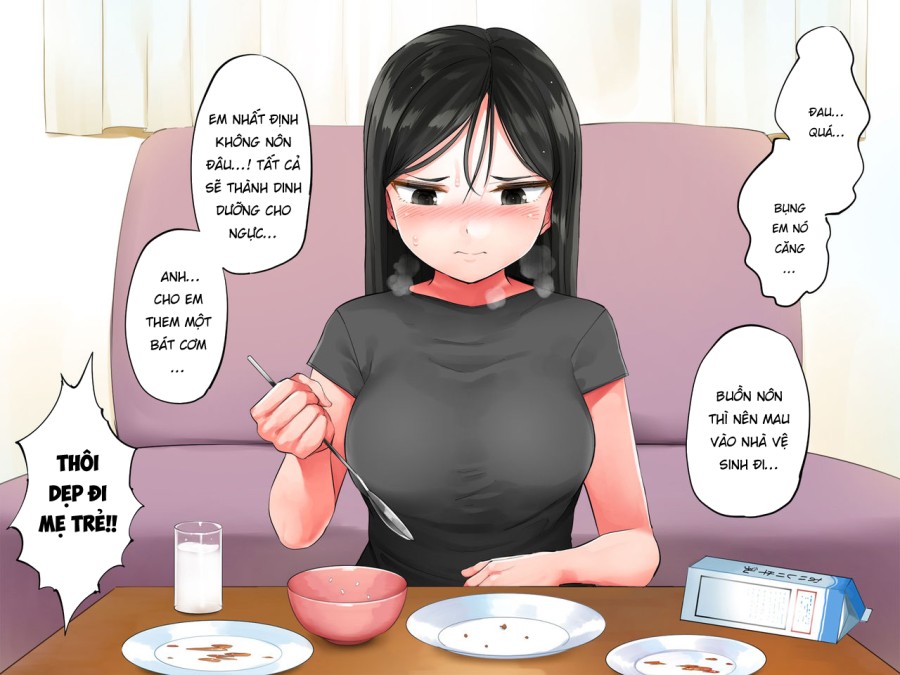 Khi tôi bế cô gái gầy gò của mình lên, cô ấy ướt sũng 