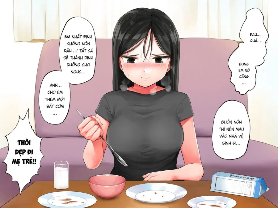 Khi tôi bế cô gái gầy gò của mình lên, cô ấy ướt sũng 