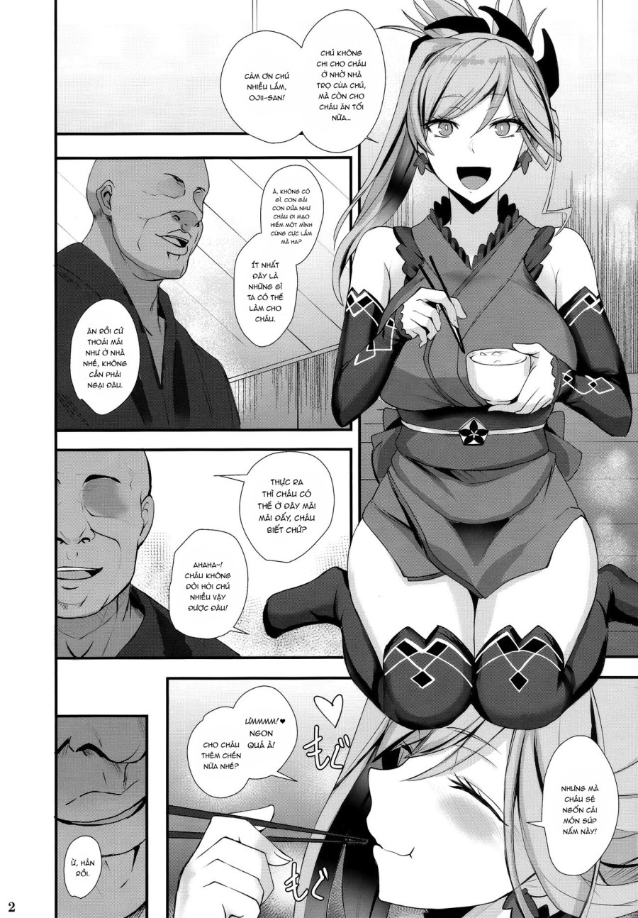 Musashi-chan chịu khuất phục trước Oji-san. 