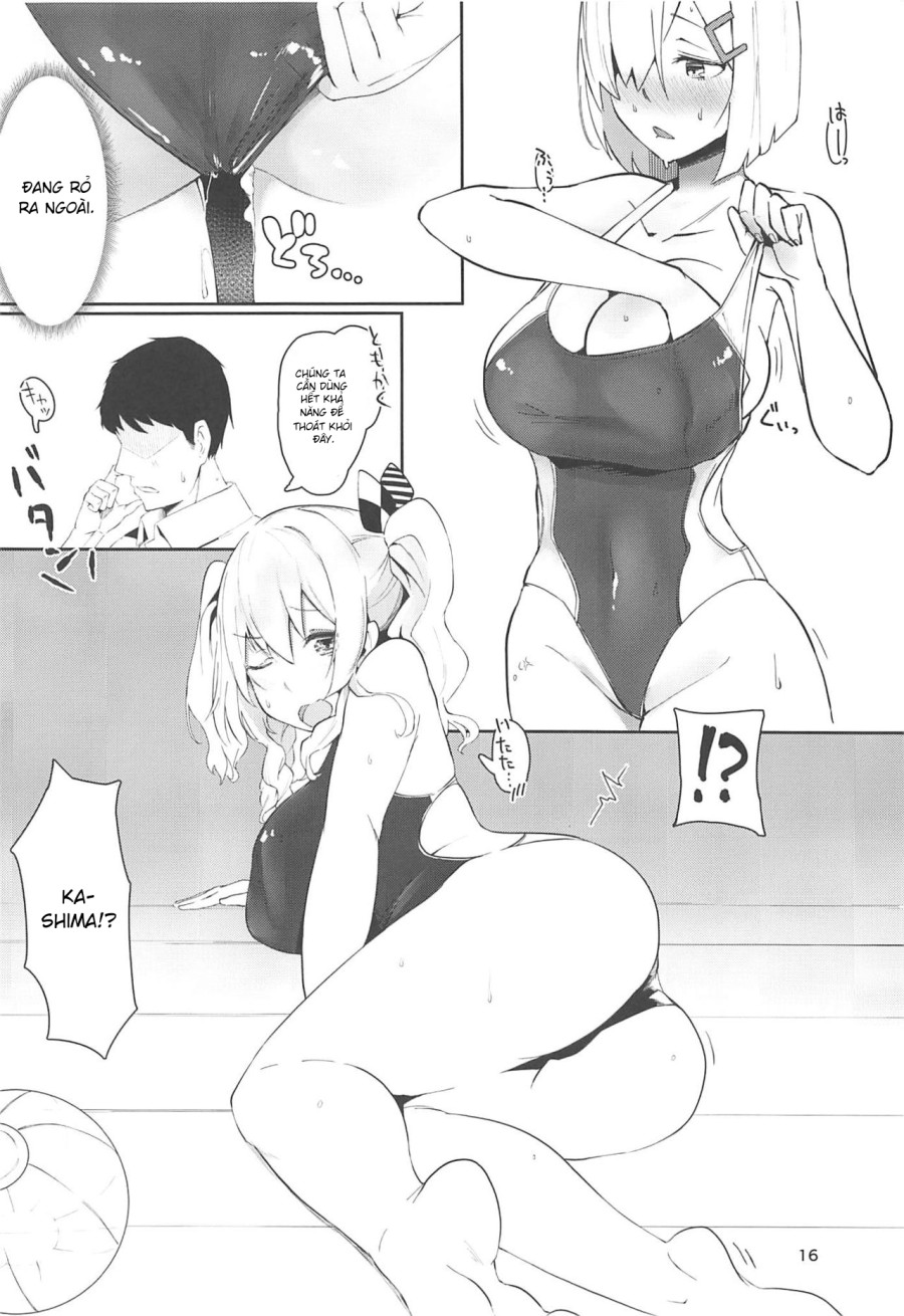 Hamakaze to Kashima to Kyouei Mizugi na Hon. (Kantai Collection -KanColle-) 