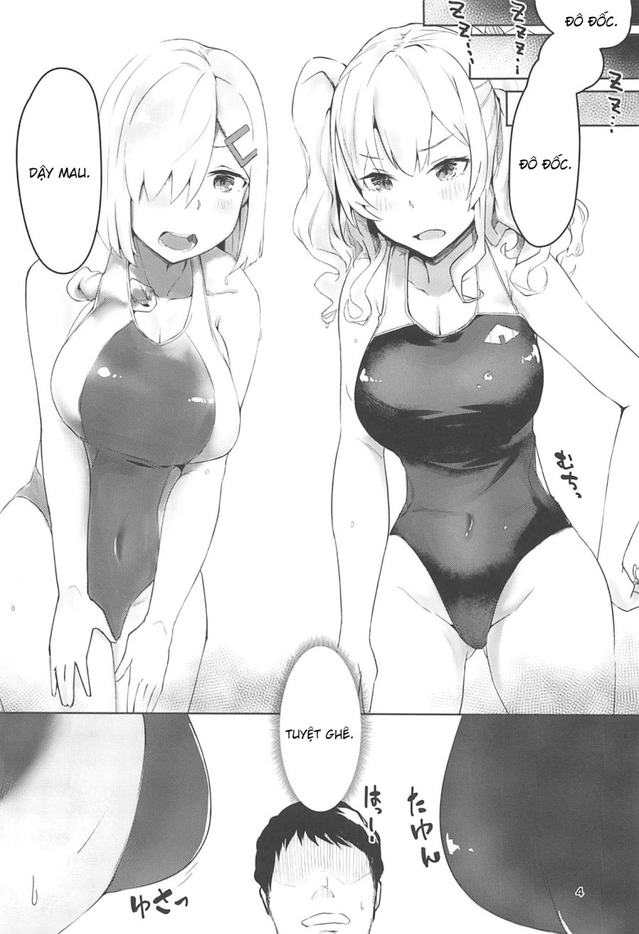 Hamakaze to Kashima to Kyouei Mizugi na Hon. (Kantai Collection -KanColle-) 