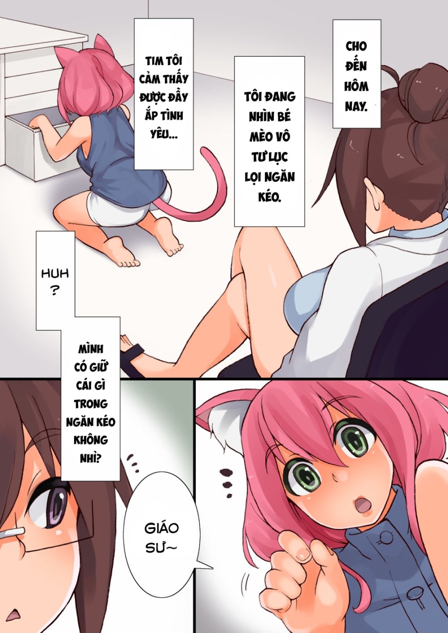 Tôi đã tạo ra một bé mèo futa. 