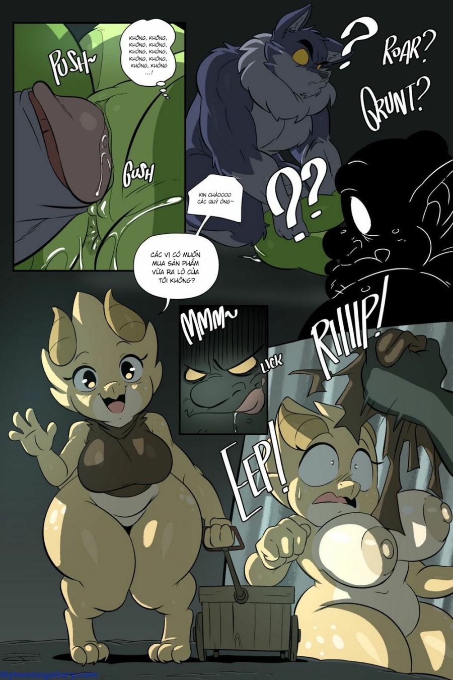 Bắt cóc bé furry rồng 