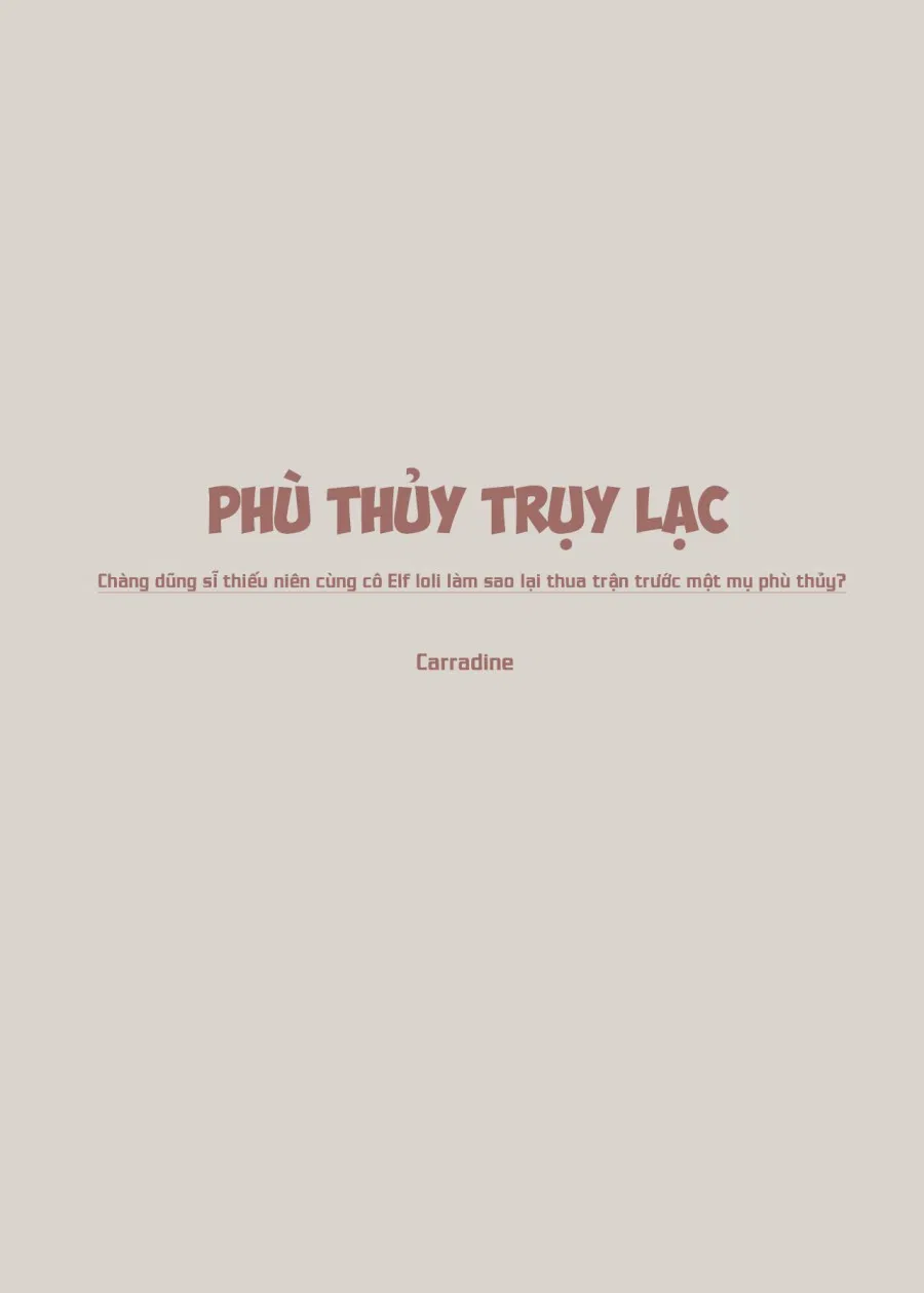 Phù Thủy Trụy Lạc 
