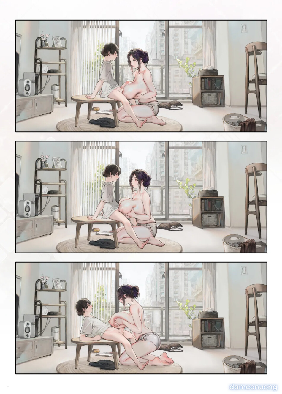 [COMEX (Zhen Lu)] The neighbor's wife seems bored at home on her day off [Digital] 