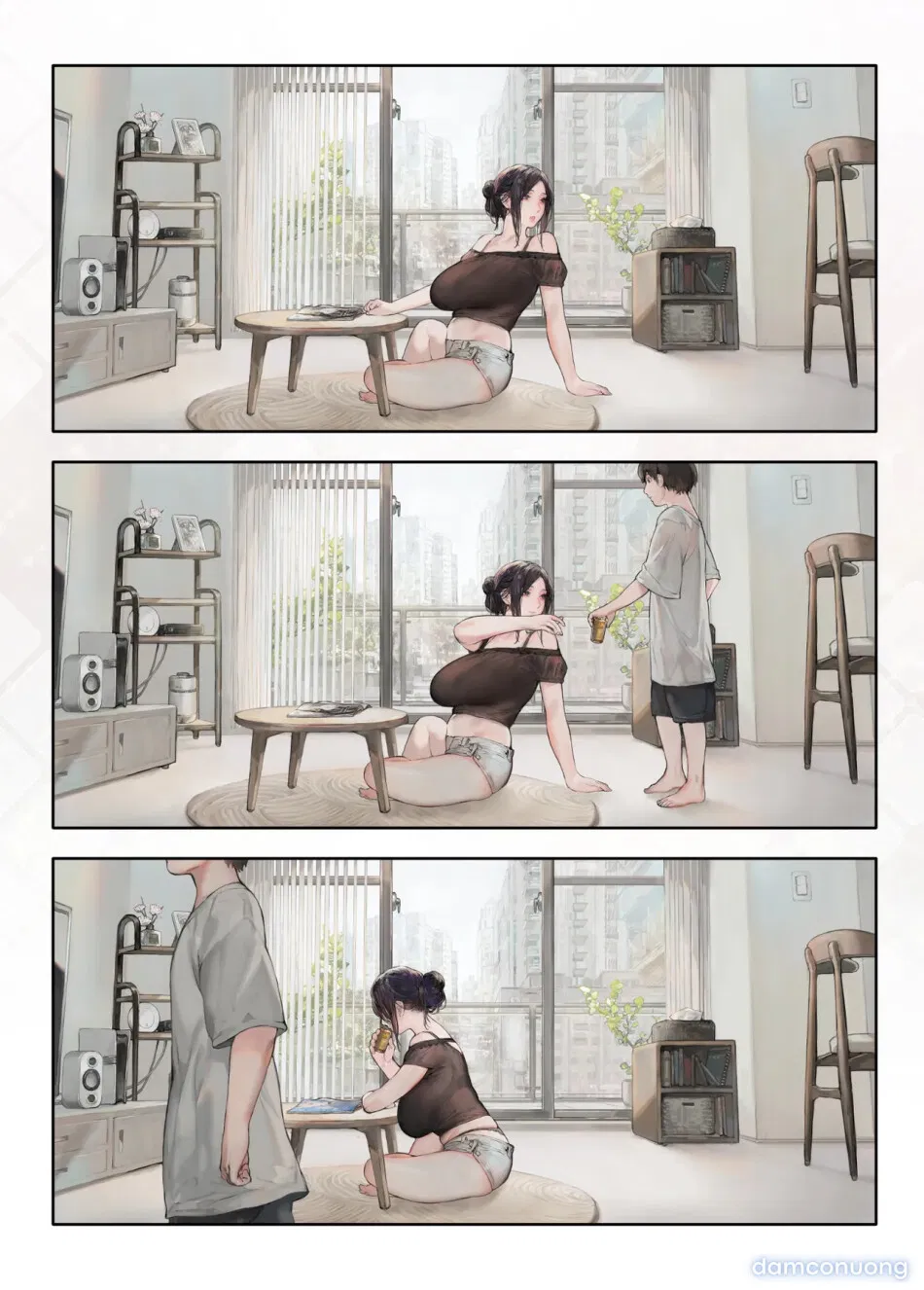 [COMEX (Zhen Lu)] The neighbor's wife seems bored at home on her day off [Digital] 