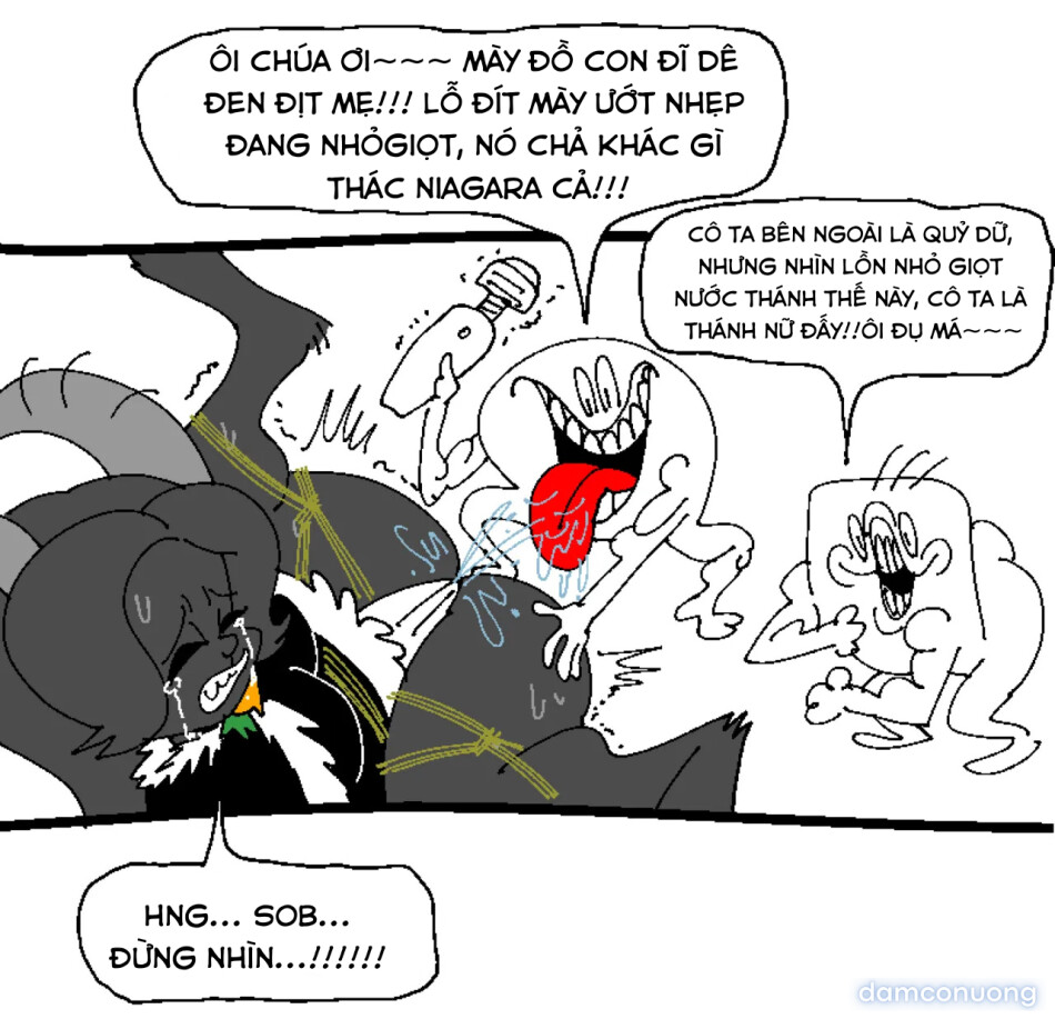Christmas Devil, Krampus's thick pussy flesh and soft, extra-large mamma sac 