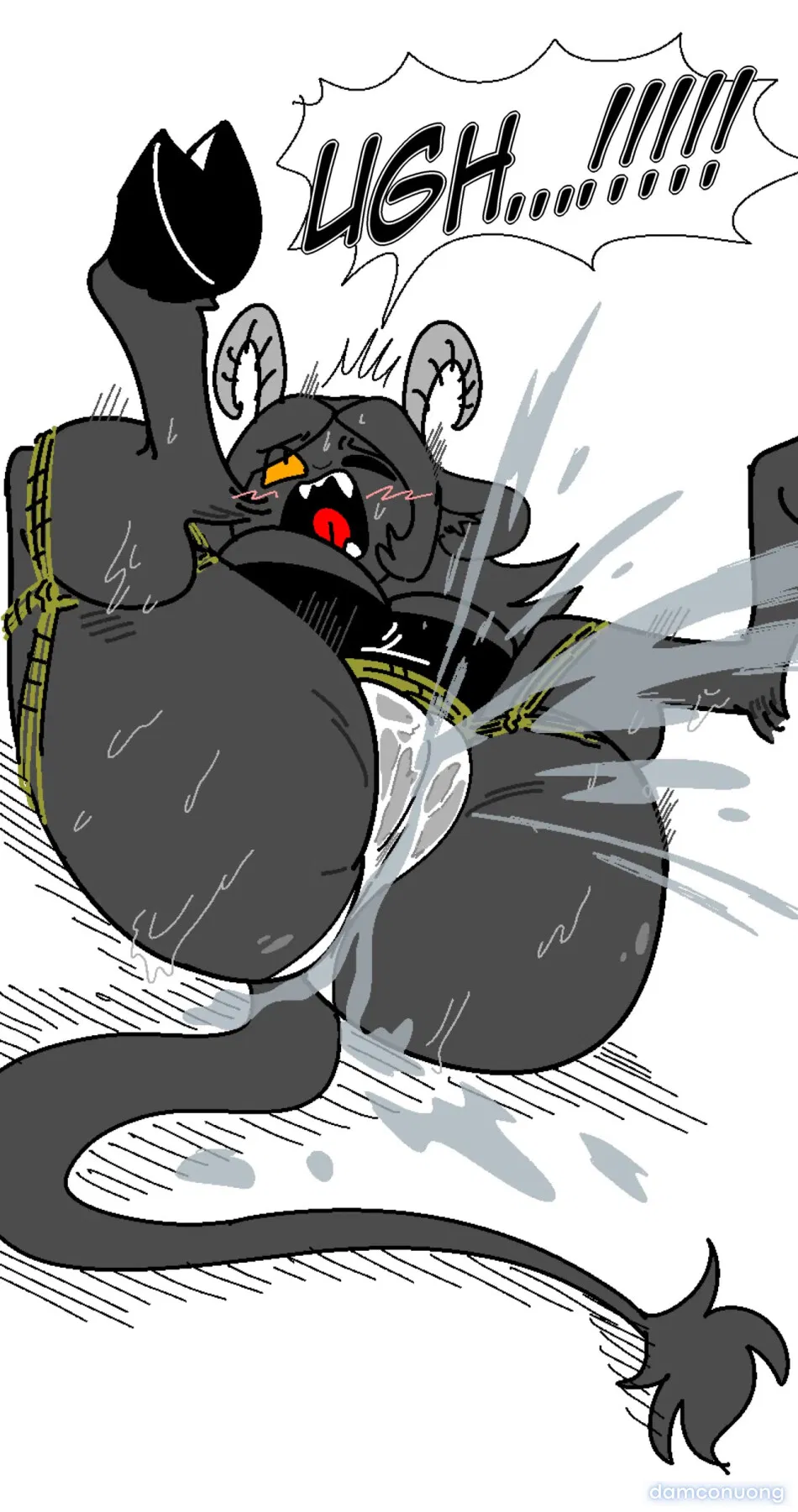 Christmas Devil, Krampus's thick pussy flesh and soft, extra-large mamma sac 