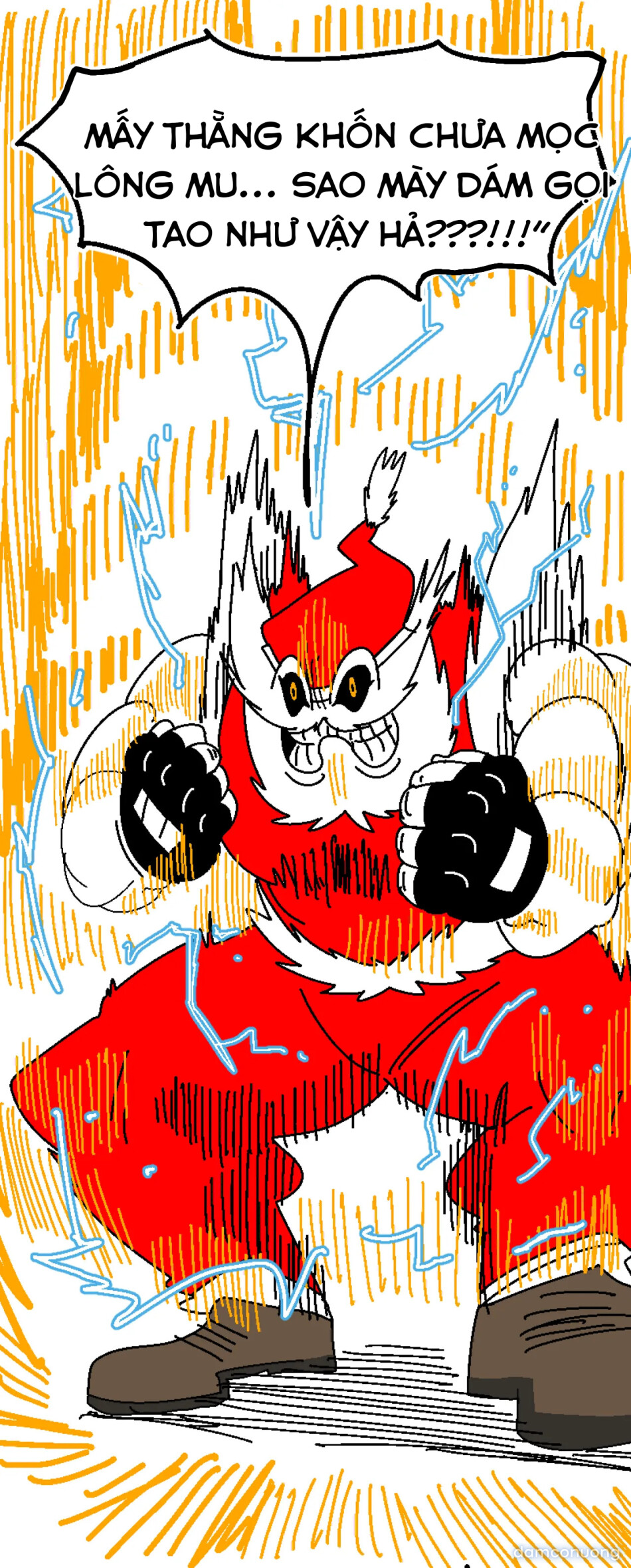Christmas Devil, Krampus's thick pussy flesh and soft, extra-large mamma sac 