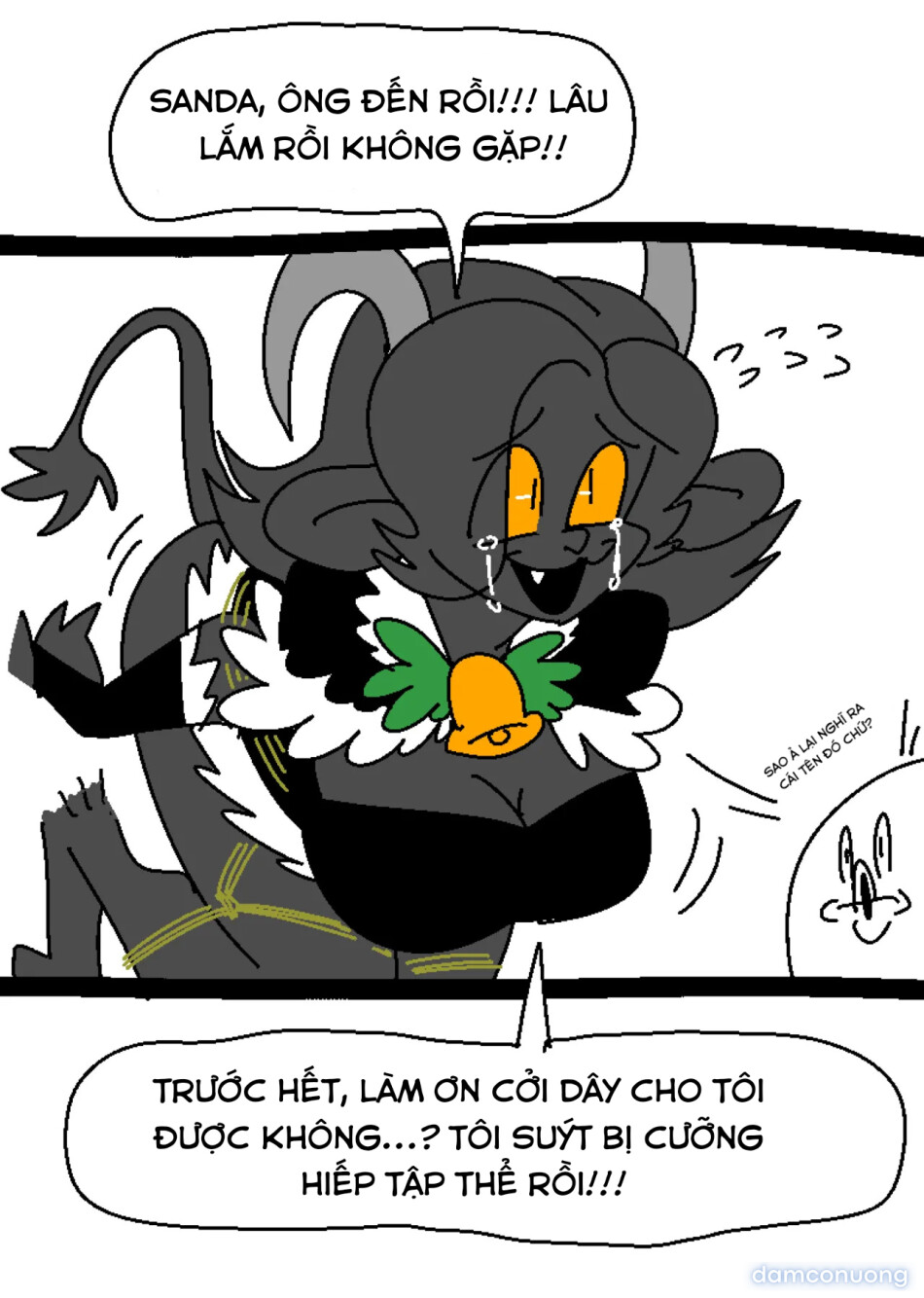 Christmas Devil, Krampus's thick pussy flesh and soft, extra-large mamma sac 