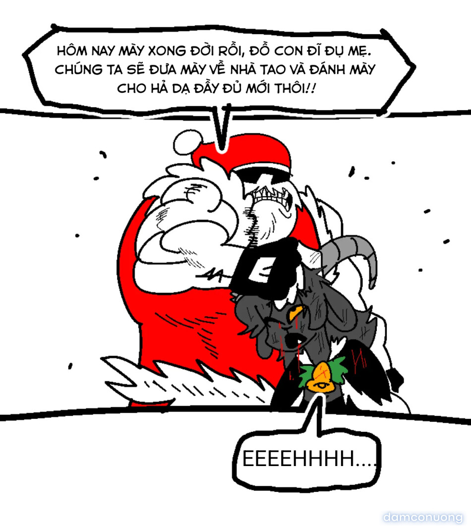 Christmas Devil, Krampus's thick pussy flesh and soft, extra-large mamma sac 