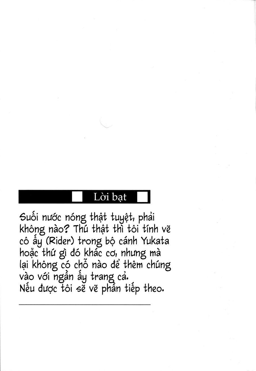 Suối nước nóng cùng Rider-san 