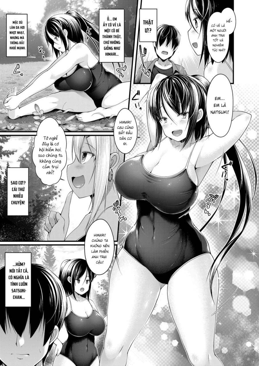 Hitori Camp o Shite itara Kuro Gal JK na Imouto to Imouto no Tomodachi ga Rannyuu shite kita Kekka Zenpen 