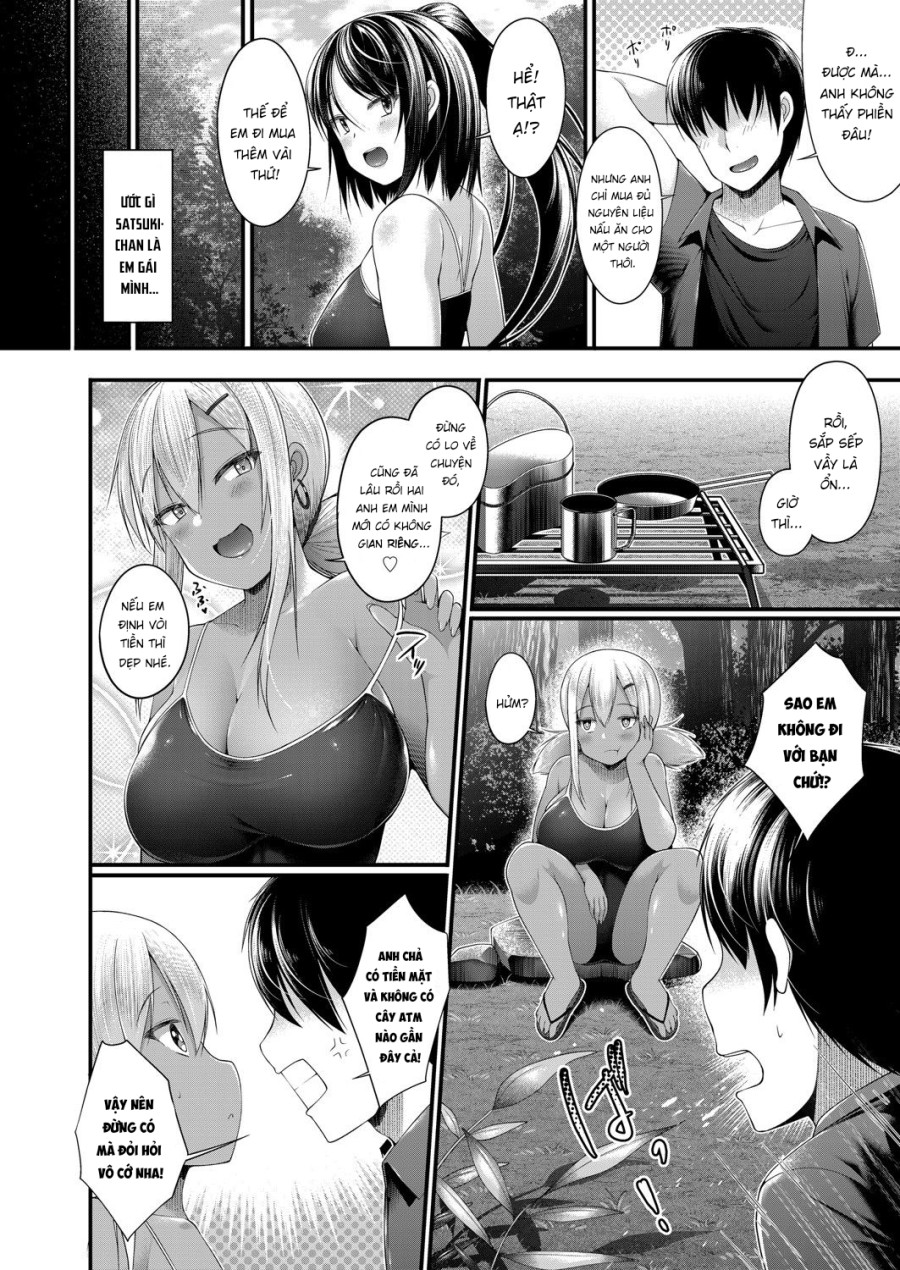 Hitori Camp o Shite itara Kuro Gal JK na Imouto to Imouto no Tomodachi ga Rannyuu shite kita Kekka Zenpen 
