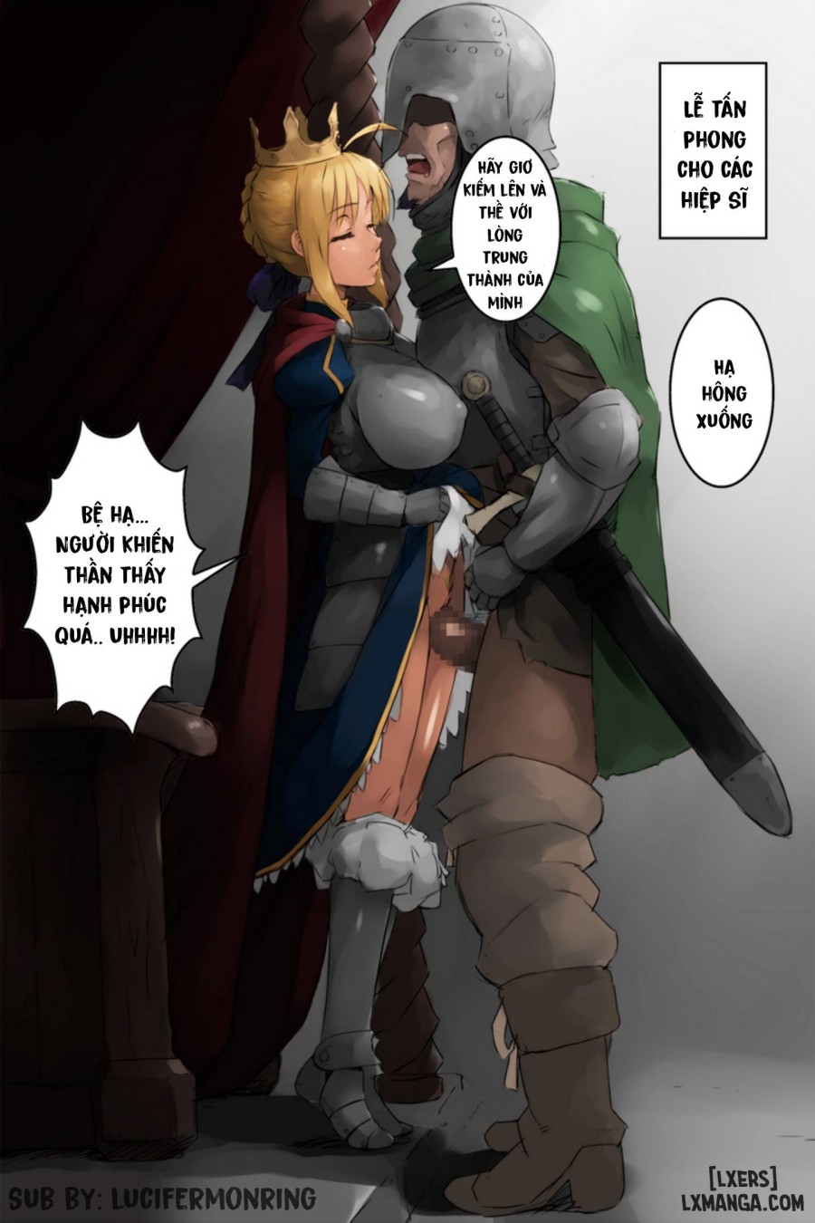 [Koboshi no Niwa (Koboshi)] Shuudan Haramashi Yuuhei Shussan Bakunyuu Fate Saber (Arthur-ou) | The Huge Breasted King Arthur (Fate/Stay Night) 