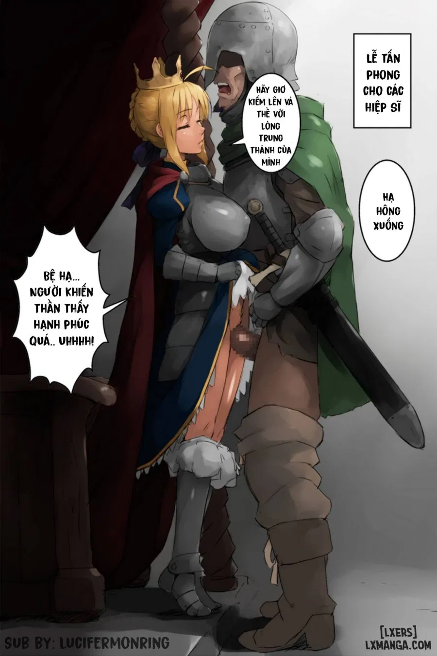 [Koboshi no Niwa (Koboshi)] Shuudan Haramashi Yuuhei Shussan Bakunyuu Fate Saber (Arthur-ou) | The Huge Breasted King Arthur (Fate/Stay Night) 