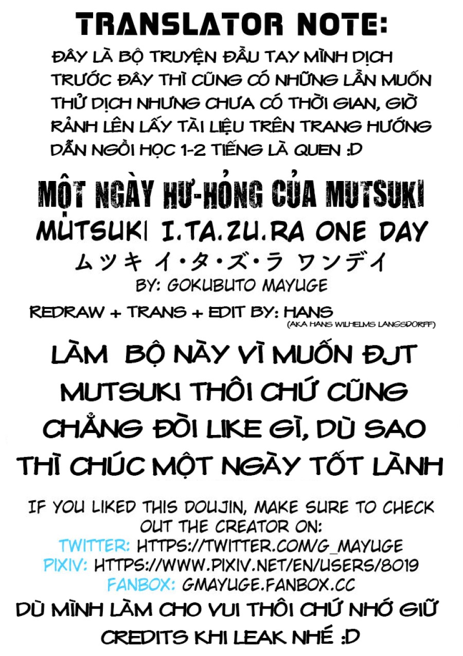 Một ngày hư hỏng của Mutsuki 