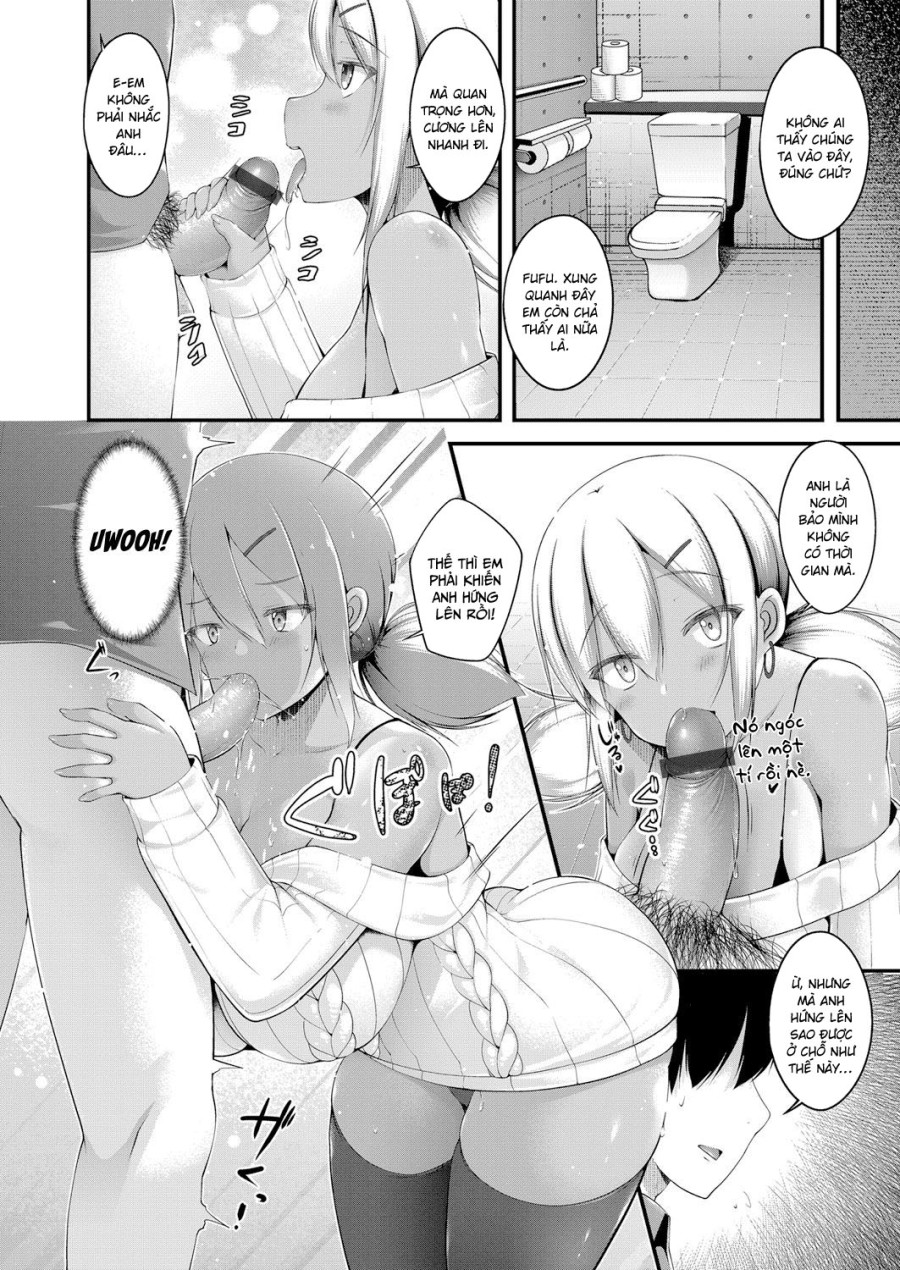 Kuro Gyaru JK na Imouto to Tamokuteki Toile de Papakatsu shite shimatta Hanashi 