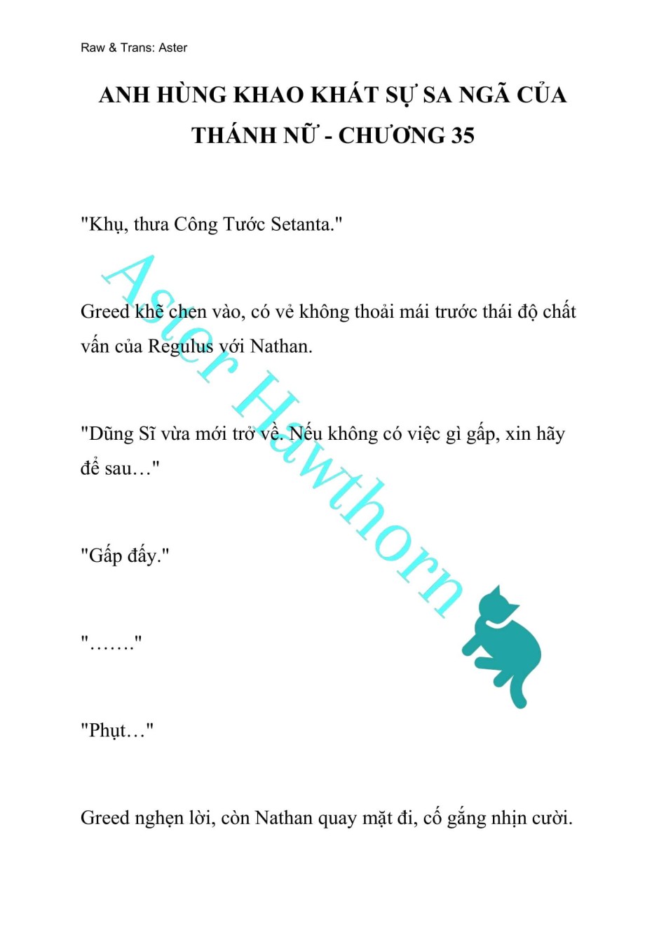 [NOVEL] Anh Hùng Khao Khát Sự Sa Ngã Của Thánh Nữ 