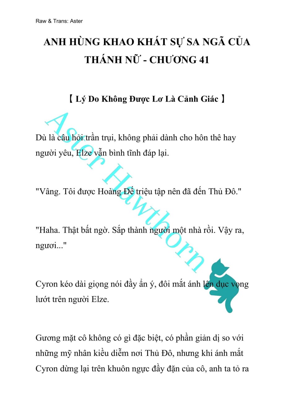 [NOVEL] Anh Hùng Khao Khát Sự Sa Ngã Của Thánh Nữ 