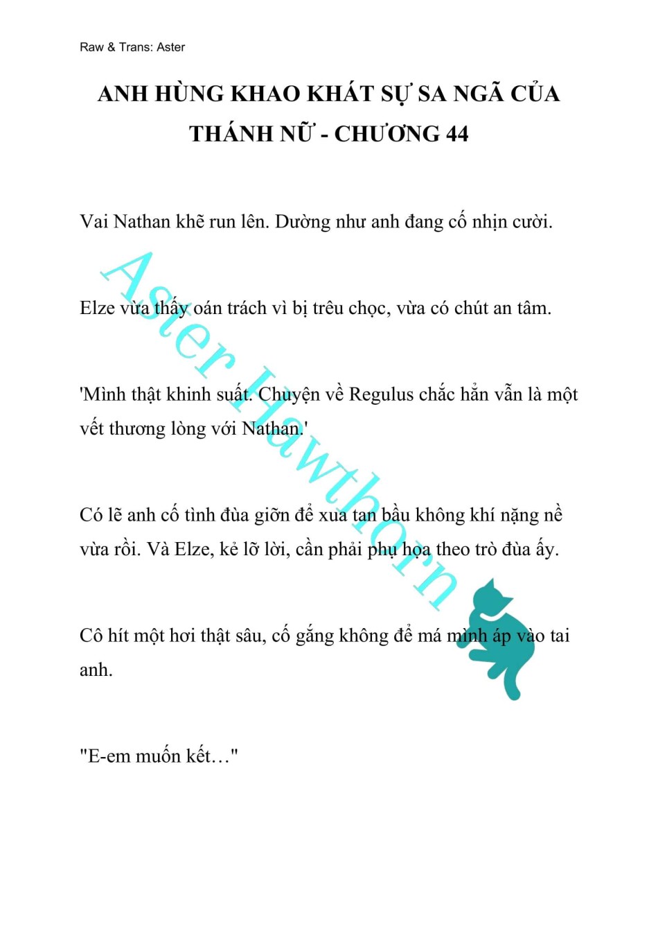 [NOVEL] Anh Hùng Khao Khát Sự Sa Ngã Của Thánh Nữ 