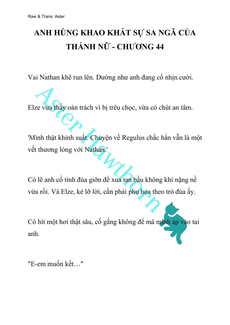 [NOVEL] Anh Hùng Khao Khát Sự Sa Ngã Của Thánh Nữ 
