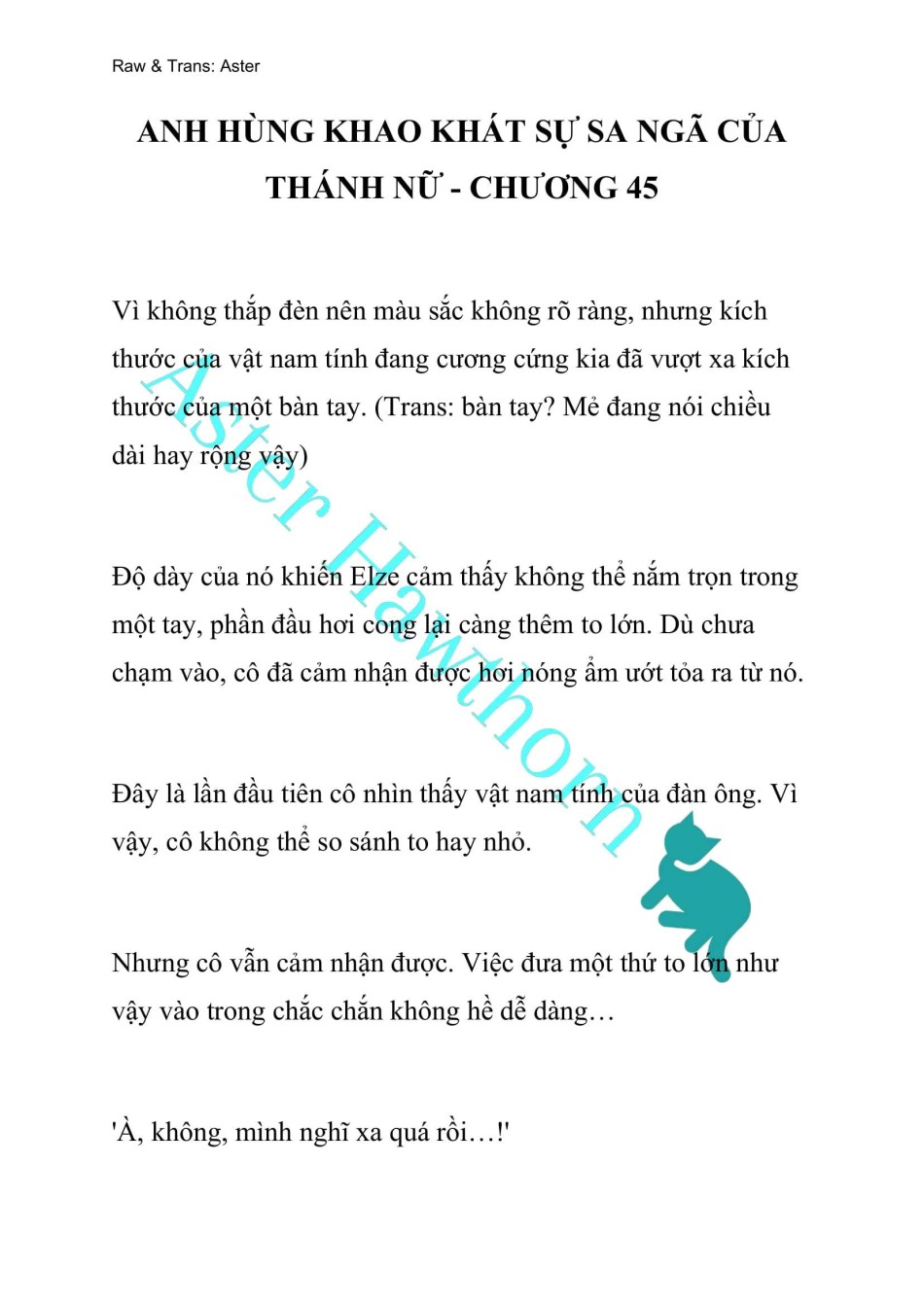 [NOVEL] Anh Hùng Khao Khát Sự Sa Ngã Của Thánh Nữ 