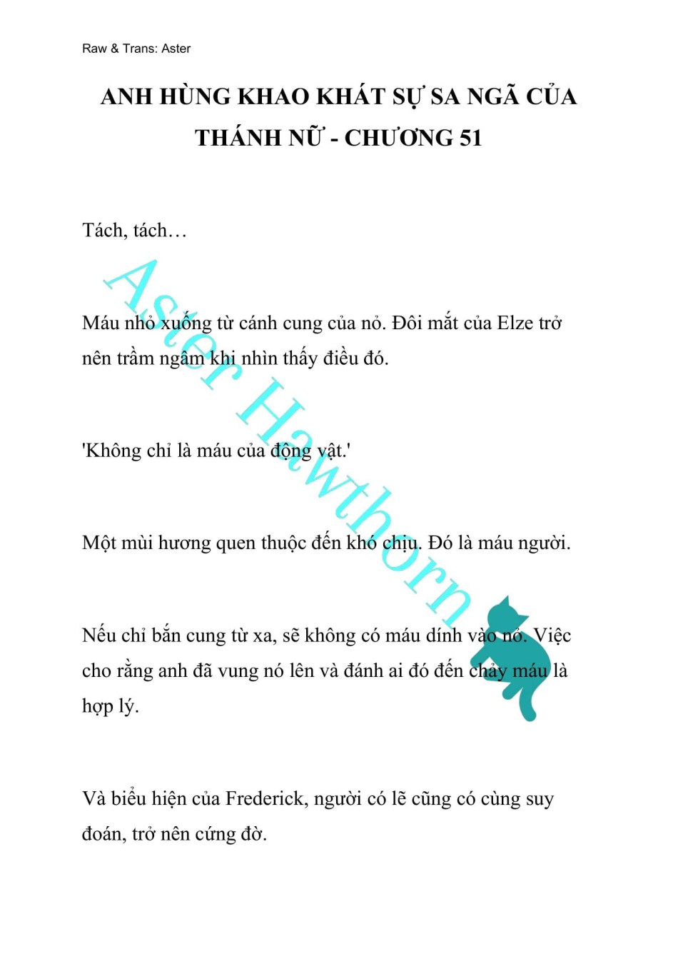 [NOVEL] Anh Hùng Khao Khát Sự Sa Ngã Của Thánh Nữ 
