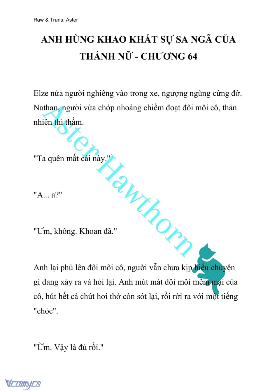 [NOVEL] Anh Hùng Khao Khát Sự Sa Ngã Của Thánh Nữ 