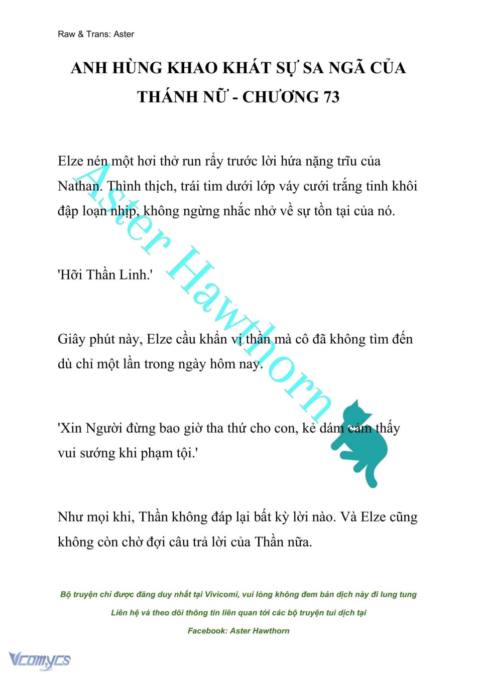 [NOVEL] Anh Hùng Khao Khát Sự Sa Ngã Của Thánh Nữ 