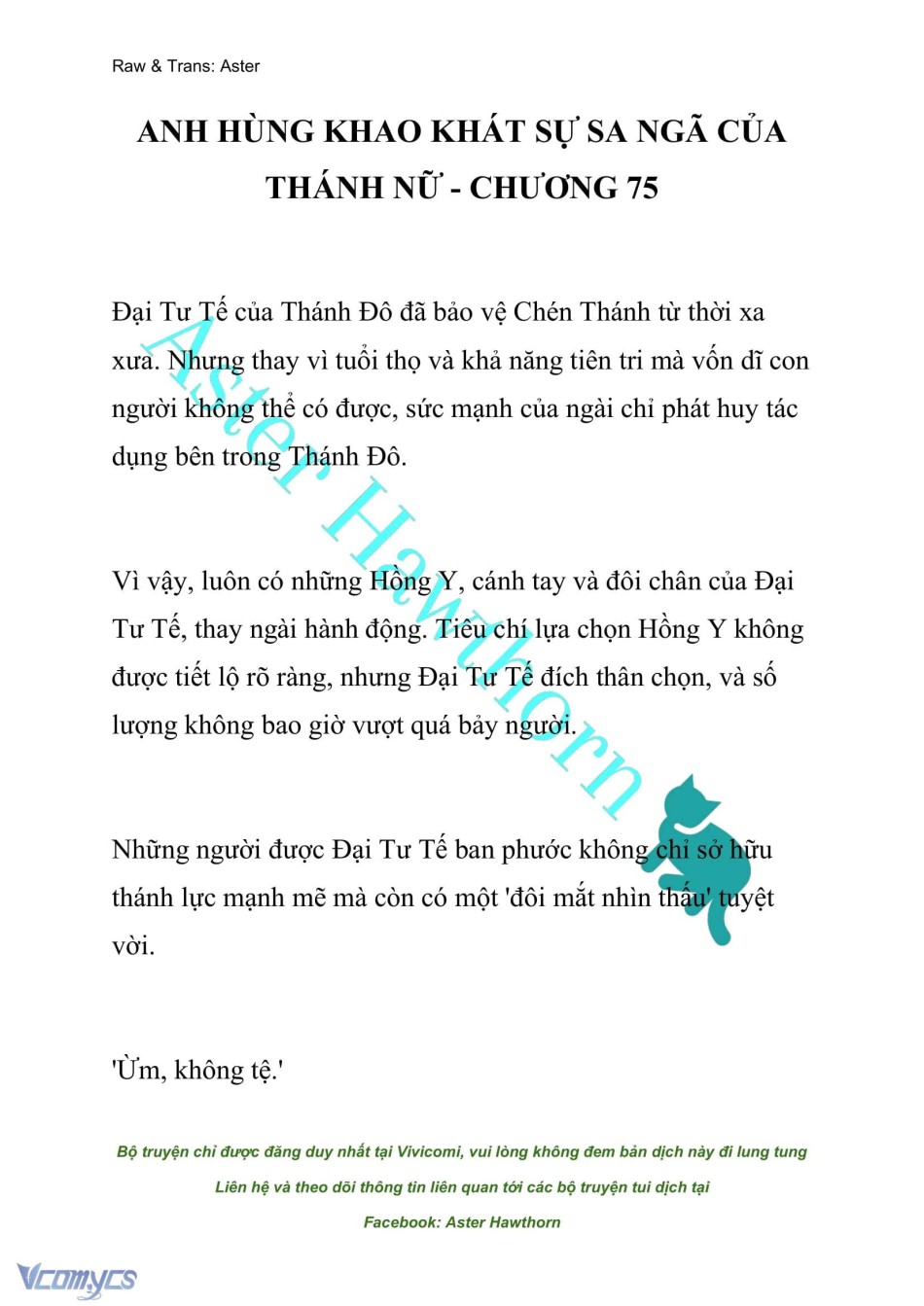 [NOVEL] Anh Hùng Khao Khát Sự Sa Ngã Của Thánh Nữ 