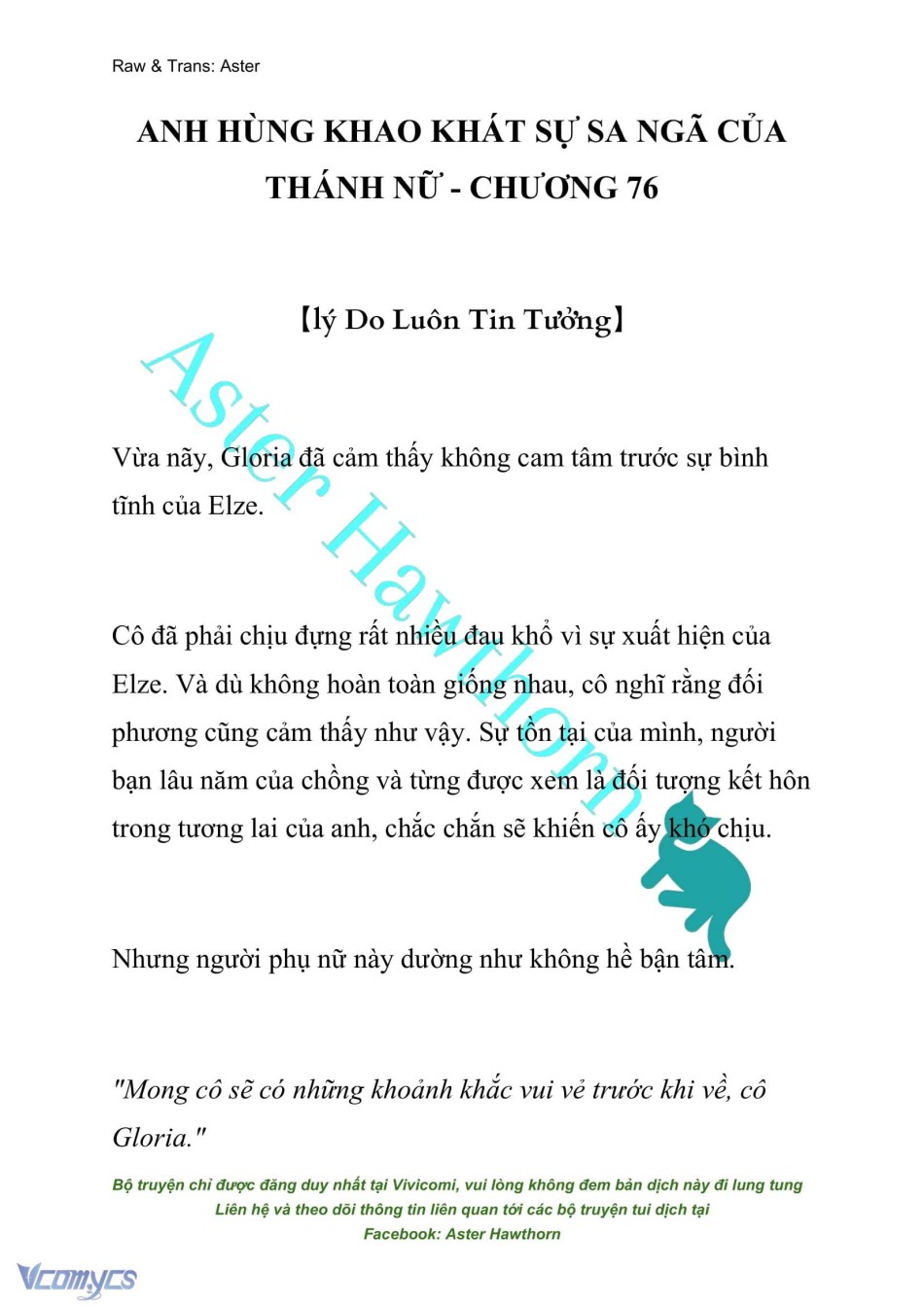 [NOVEL] Anh Hùng Khao Khát Sự Sa Ngã Của Thánh Nữ 